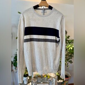 Old Navy Striped Knit Top Men’s Lightweight Crewneck Sweater Medium